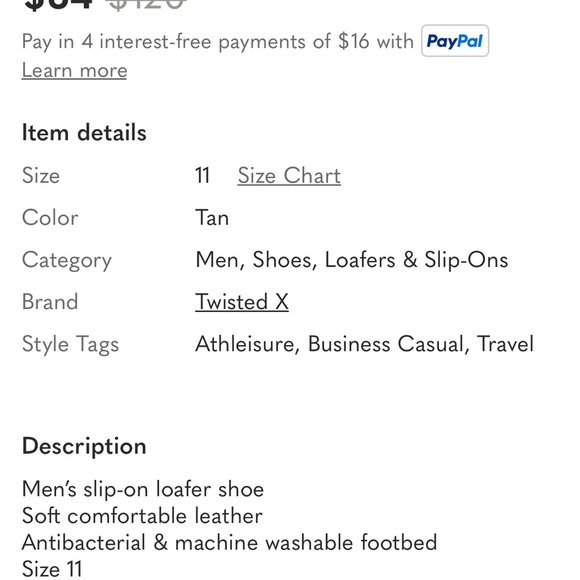 EUC Twisted X Men's Brown Leather Slip-Ons - Picture 9 of 9